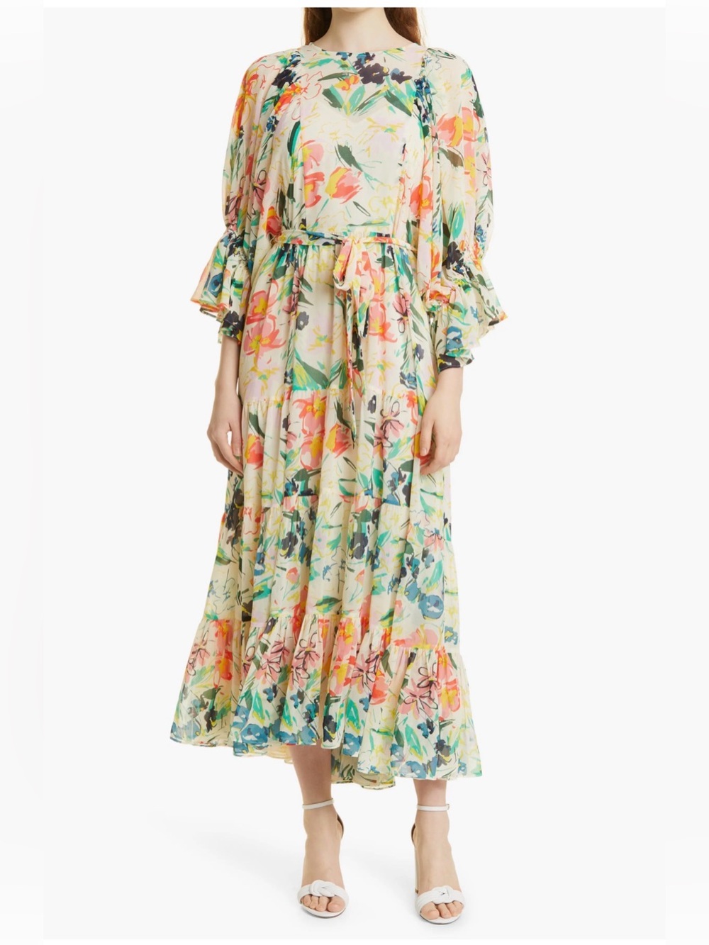 Ted Baker London Kyrie long sleeve floral Maxi Dress